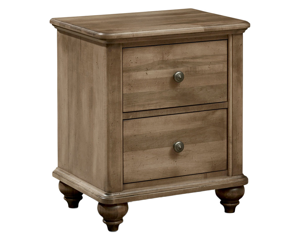 Aged Wheat | Durham Perfect Balance Millcroft 2 Drawer Night Stand