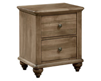 Aged Wheat | Durham Perfect Balance Millcroft 2 Drawer Night Stand