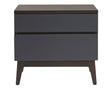Coffee with Slate Lacquer | West Bros Serra Bedside Chest