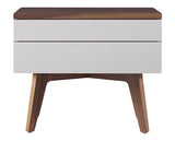 Toast (Natural) with Mist Lacquer | West Bros Serra Night Table