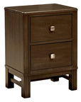 Contempt Brown | Durham Perfect Balance West End 2 Drawer Night Stand