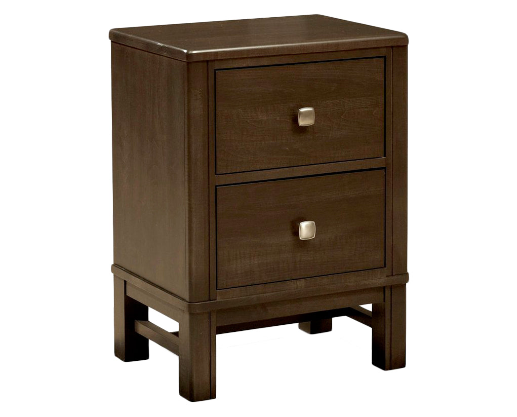 Contempt Brown | Durham Perfect Balance West End 2 Drawer Night Stand