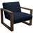 View Fabric Navy | Camden Brent Chair | Valley Ridge Furniture