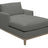 Douglas Fabric Charcoal | Camden Manhattan Chaise | Valley Ridge Furniture