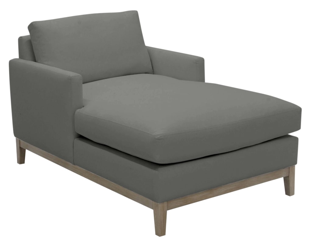 Douglas Fabric Charcoal | Camden Manhattan Chaise | Valley Ridge Furniture