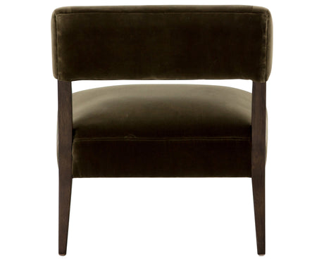 Surrey Olive Fabric with Burnt Oak | Gary Club Chair | Valley Ridge Furniture