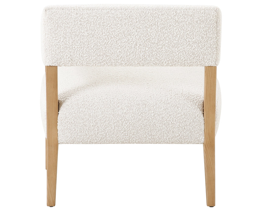 Knoll Natural Fabric with Blonde Ash | Gary Club Chair | Valley Ridge Furniture