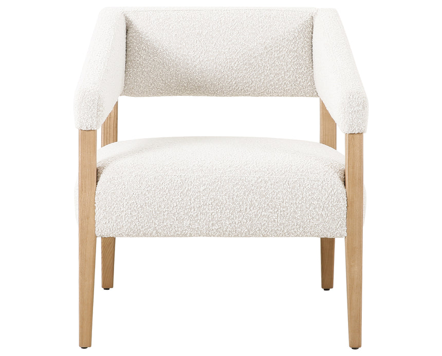 Knoll Natural Fabric with Blonde Ash | Gary Club Chair | Valley Ridge Furniture