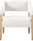 Knoll Natural Fabric with Blonde Ash | Gary Club Chair | Valley Ridge Furniture