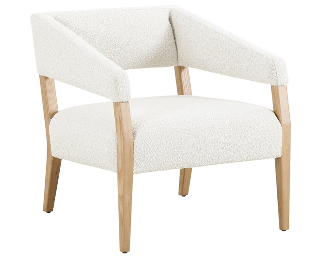 Knoll Natural Fabric with Blonde Ash | Gary Club Chair | Valley Ridge Furniture
