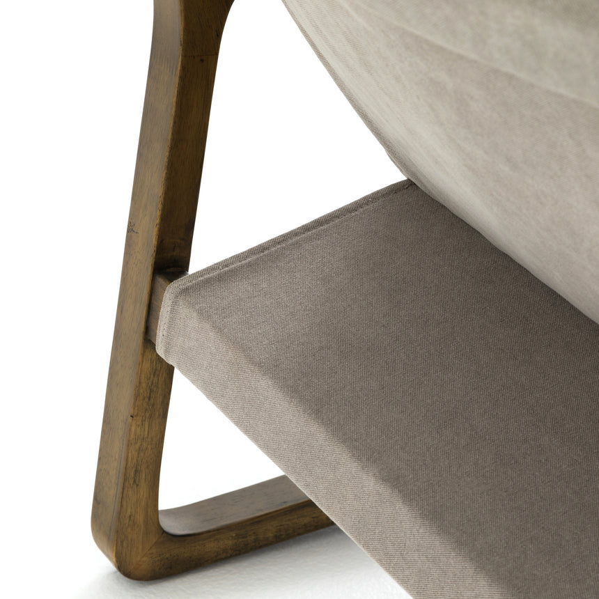 Robson Pewter Fabric with Grey Parawood | Ace Chair | Valley Ridge Furniture