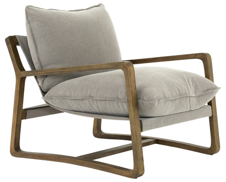 Robson Pewter Fabric with Grey Parawood | Ace Chair | Valley Ridge Furniture