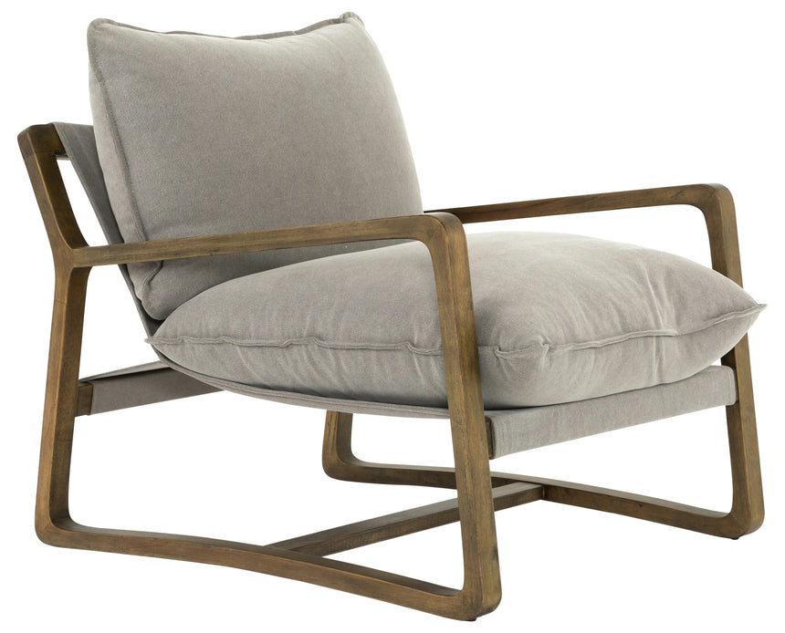 Robson Pewter Fabric with Grey Parawood | Ace Chair | Valley Ridge Furniture