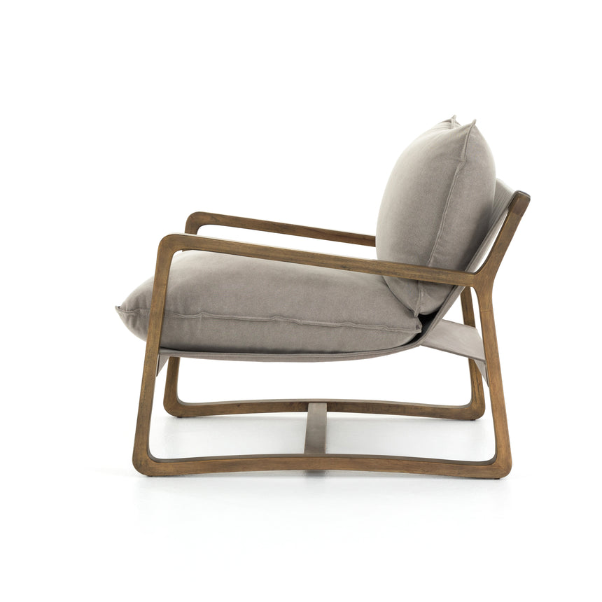 Robson Pewter Fabric with Grey Parawood | Ace Chair | Valley Ridge Furniture