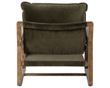 Surrey Olive Fabric with Toasted Umber Parawood | Ace Chair | Valley Ridge Furniture