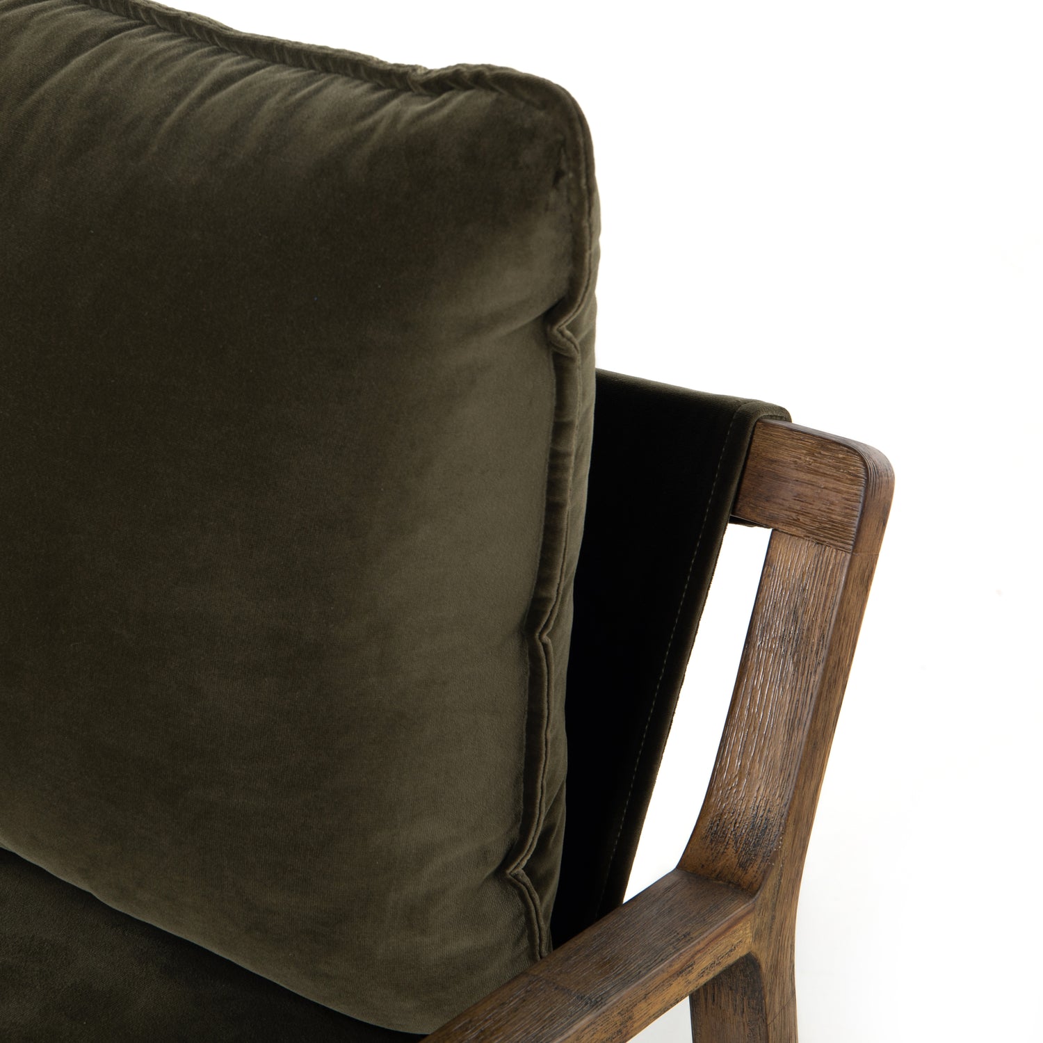Surrey Olive Fabric with Toasted Umber Parawood | Ace Chair | Valley Ridge Furniture