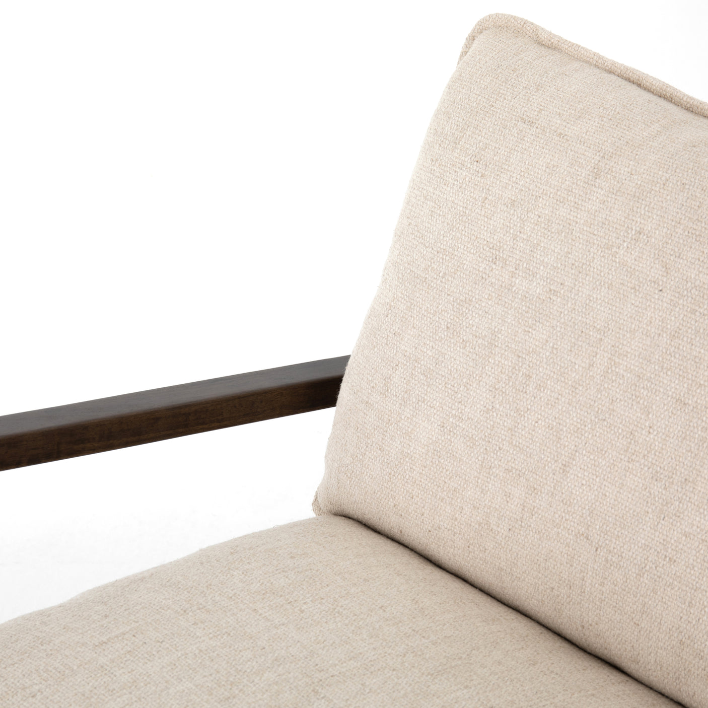 Thames Cream Fabric with Burnt Parawood | Ace Chair | Valley Ridge Furniture