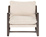 Thames Cream Fabric with Burnt Parawood | Ace Chair | Valley Ridge Furniture