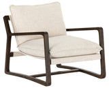 Thames Cream Fabric with Burnt Parawood | Ace Chair | Valley Ridge Furniture