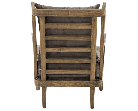 Imperial Mist Fabric & Lamont Natural Parawood | Lennon Chair | Valley Ridge Furniture