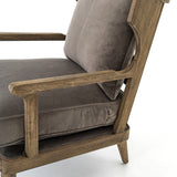 Imperial Mist Fabric & Lamont Natural Parawood | Lennon Chair | Valley Ridge Furniture