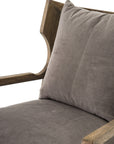 Imperial Mist Fabric & Lamont Natural Parawood | Lennon Chair | Valley Ridge Furniture