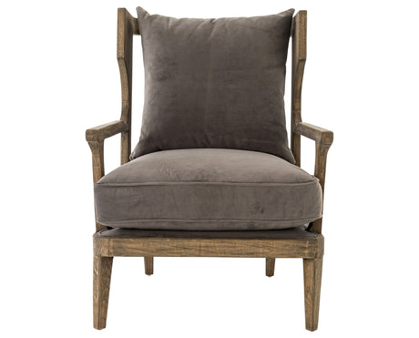 Imperial Mist Fabric & Lamont Natural Parawood | Lennon Chair | Valley Ridge Furniture
