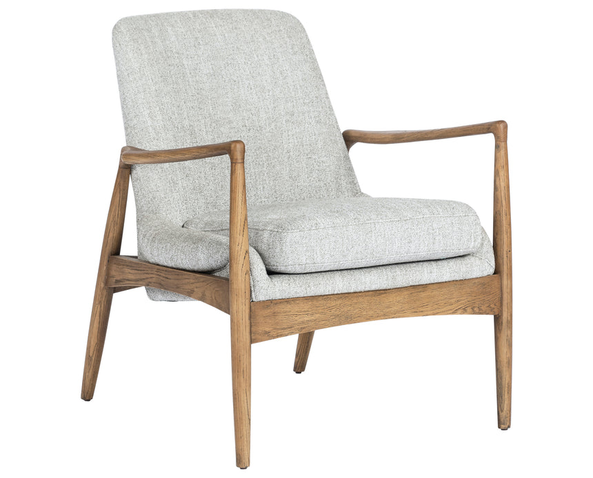 Manor Grey Fabric with Toasted Nettlewood | Braden Chair | Valley Ridge Furniture
