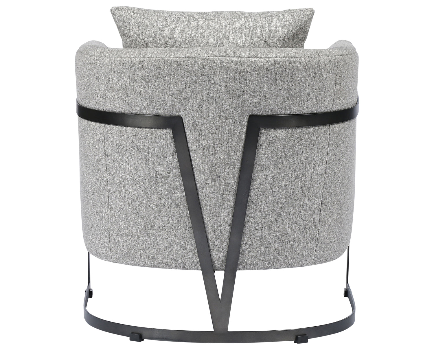 Orly Natural Fabric with Carbon Black Stainless Steel | Brighton Chair | Valley Ridge Furniture