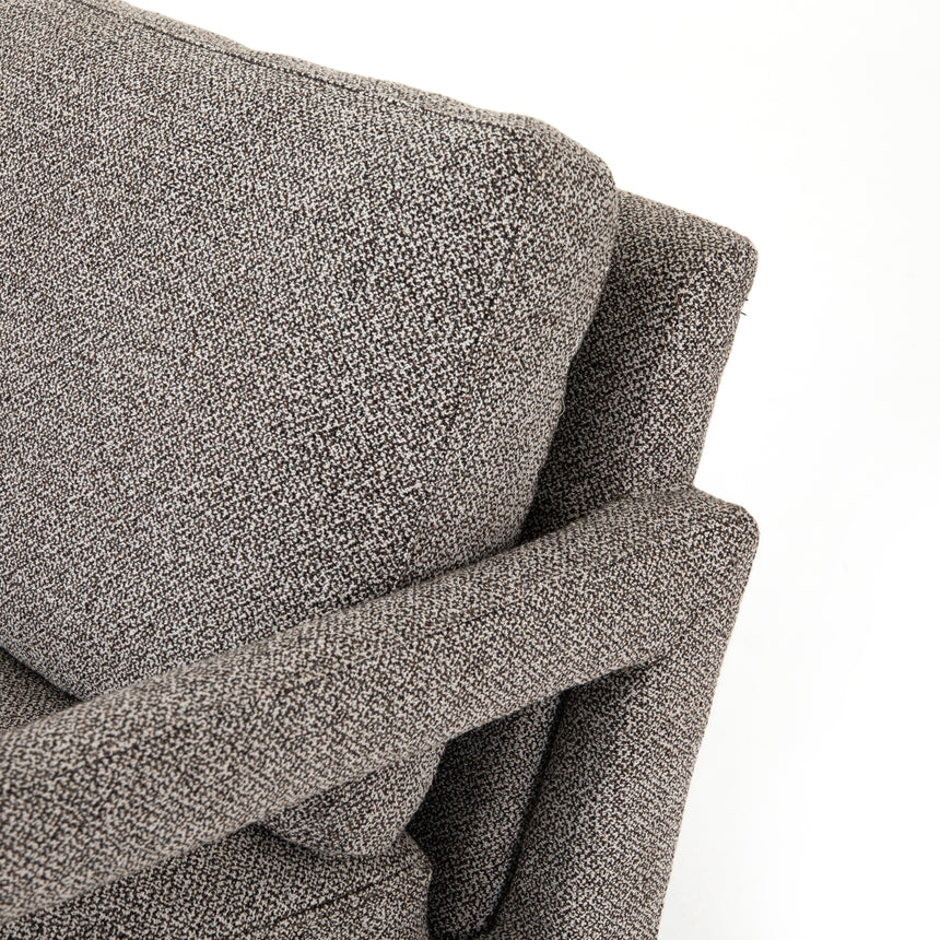 Astor Ink Fabric with Sienna Brown Oak | Olson Chair | Valley Ridge Furniture