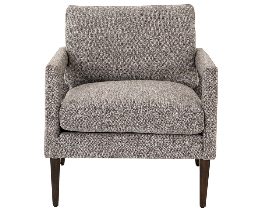 Astor Ink Fabric with Sienna Brown Oak | Olson Chair | Valley Ridge Furniture