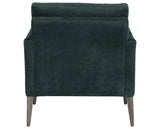 Emerald Worn Velvet Fabric with Sienna Brown Oak | Olson Chair | Valley Ridge Furniture