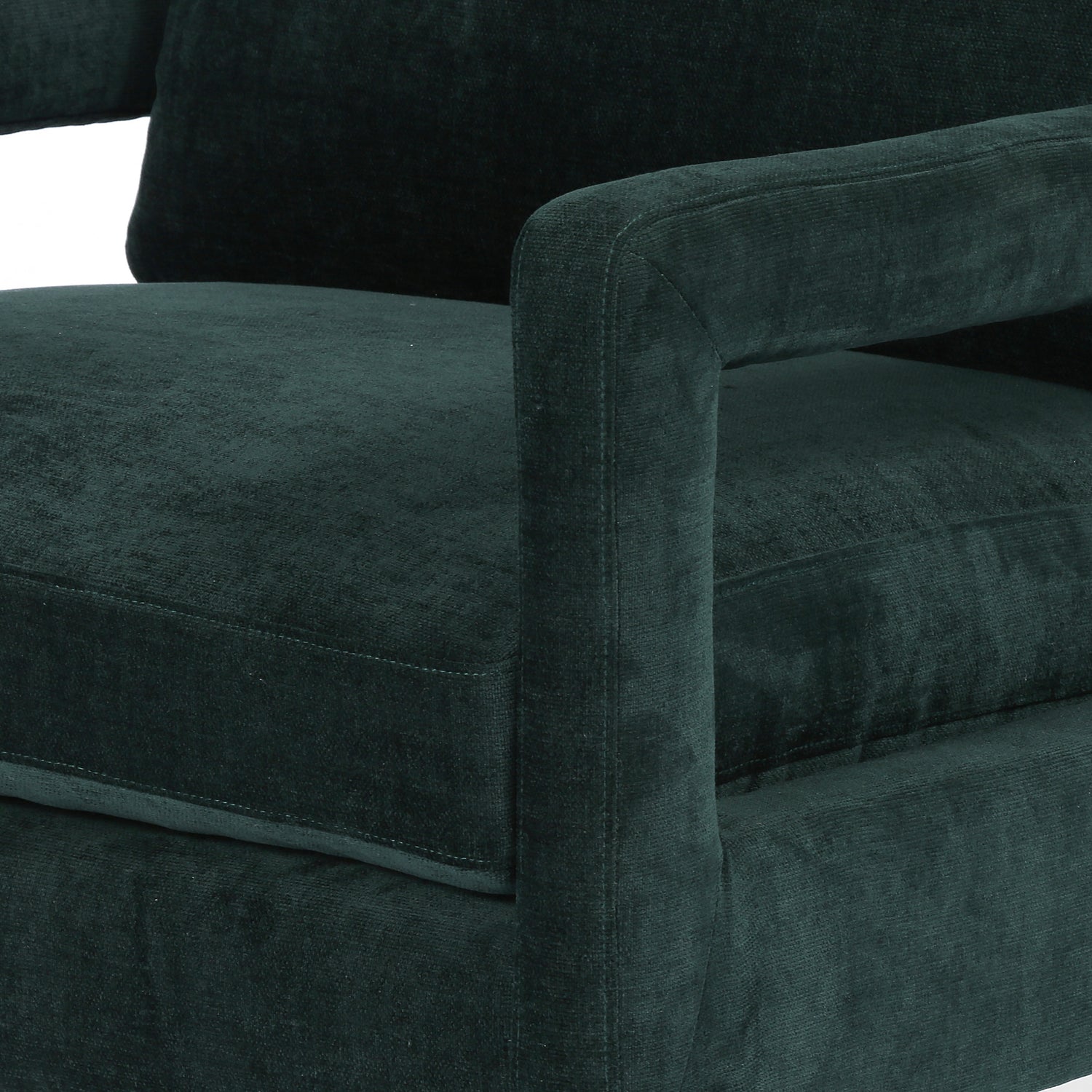 Emerald Worn Velvet Fabric with Sienna Brown Oak | Olson Chair | Valley Ridge Furniture