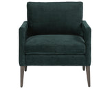 Emerald Worn Velvet Fabric with Sienna Brown Oak | Olson Chair | Valley Ridge Furniture