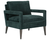 Emerald Worn Velvet Fabric with Sienna Brown Oak | Olson Chair | Valley Ridge Furniture