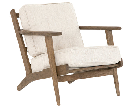 Avant Natural Fabric with Honey Grey Oak | Brooks Lounge Chair | Valley Ridge Furniture