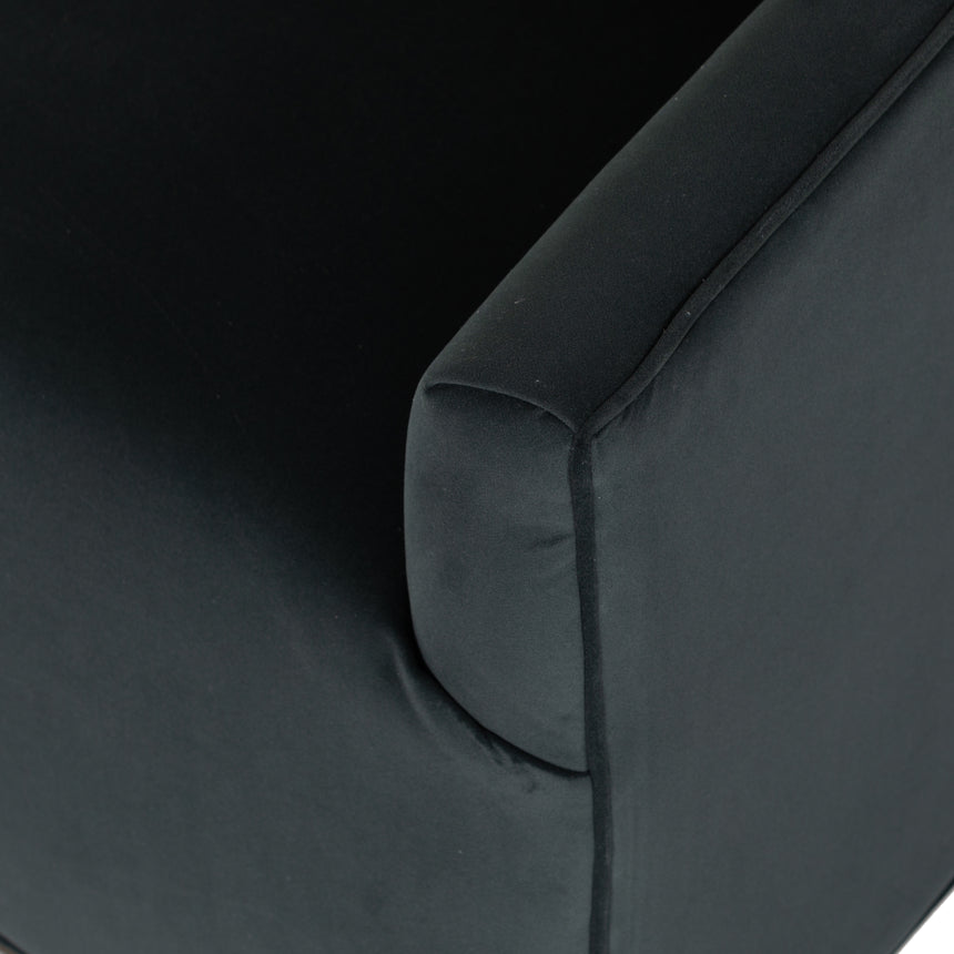 Modern Velvet Smoke Fabric with Burnt Sepia Banak | York Swivel Chair | Valley Ridge Furniture