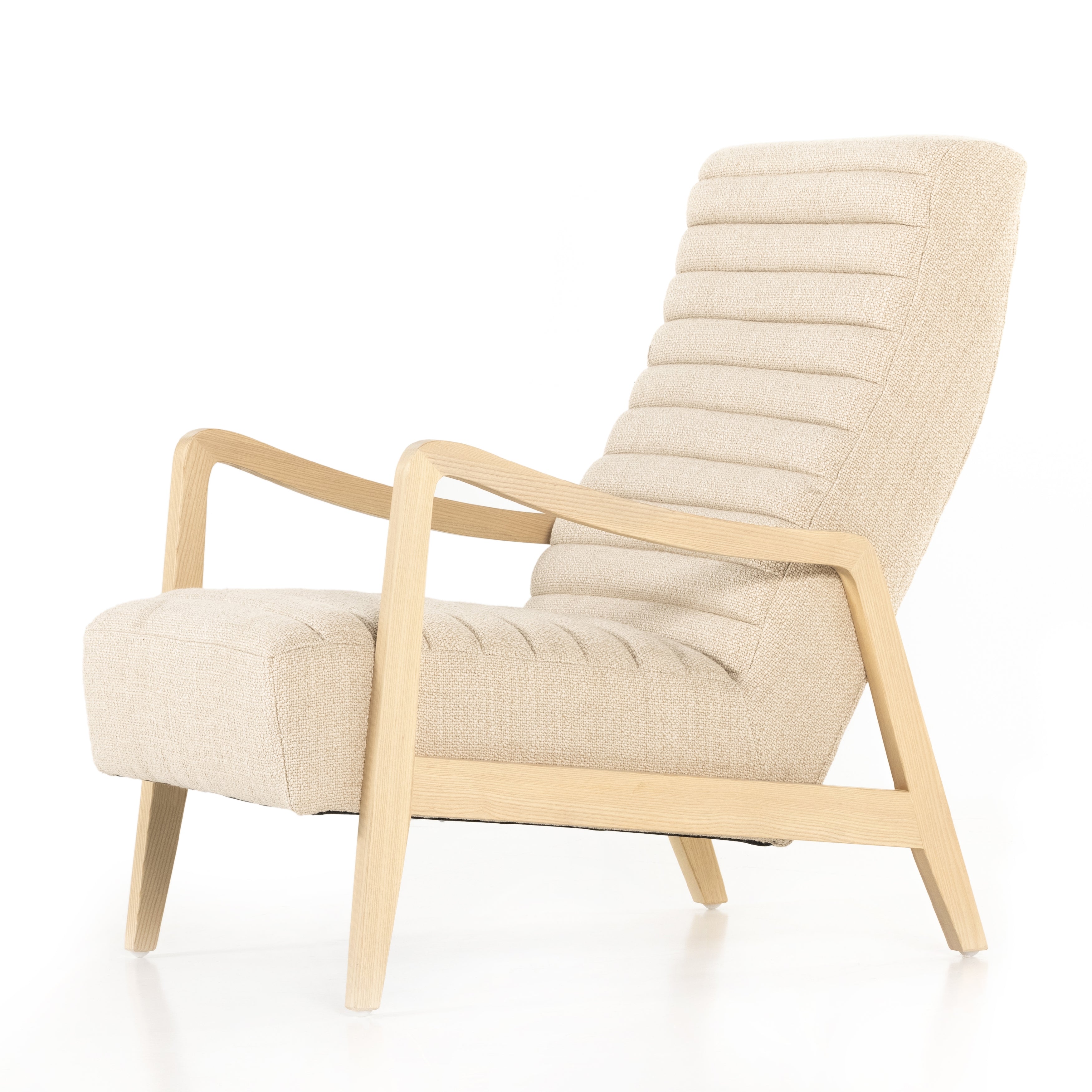 Irving Flax Fabric with Natural Whitewash Ash | Chance Chair | Valley Ridge Furniture