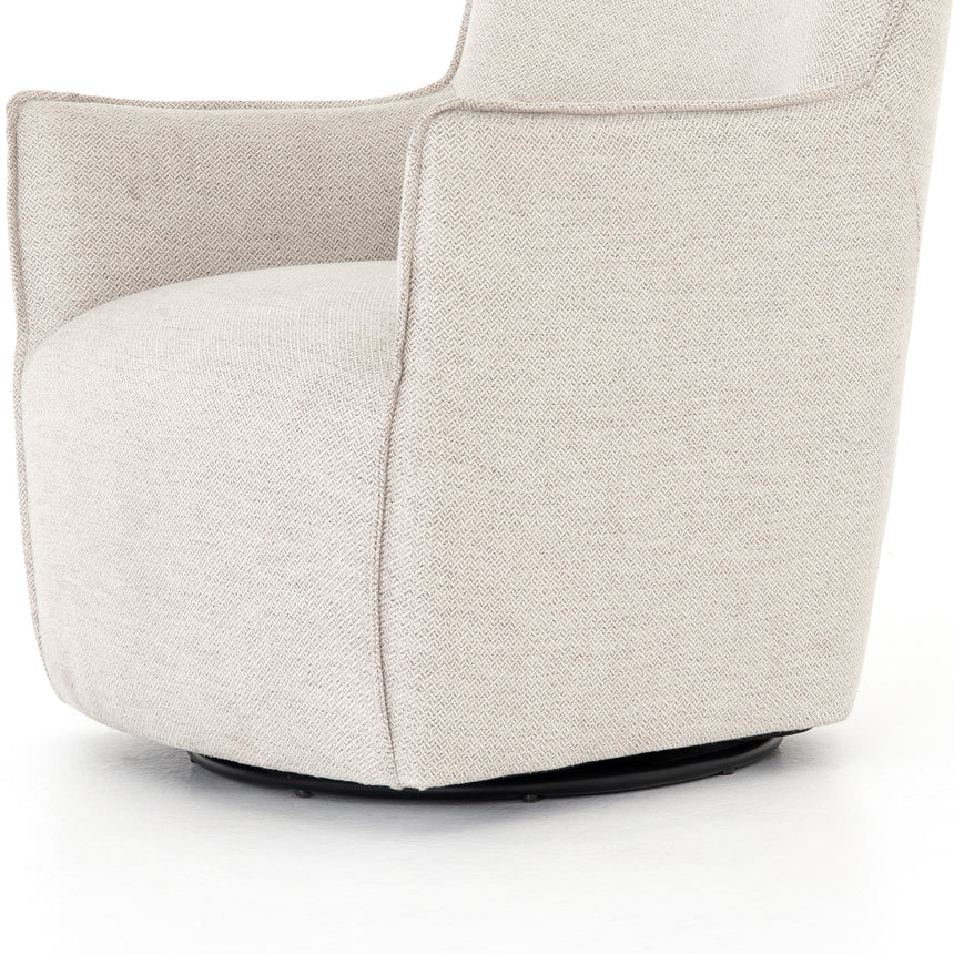 Noble Platinum Fabric | Kimble Swivel Chair | Valley Ridge Furniture
