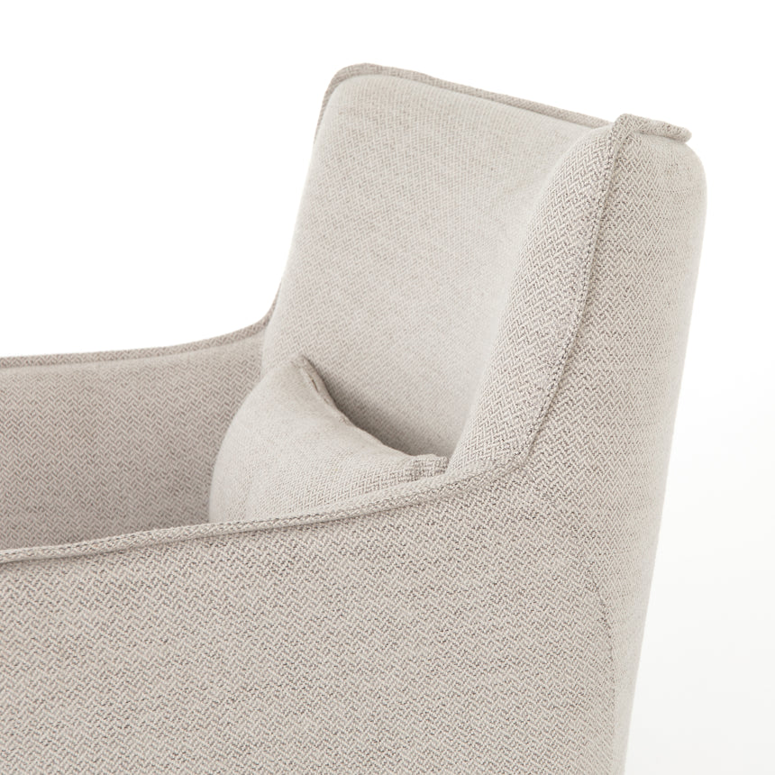Noble Platinum Fabric | Kimble Swivel Chair | Valley Ridge Furniture