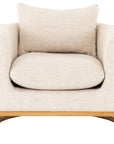 Thames Cream Fabric and Natural Cane with Natural Oak | June Chair | Valley Ridge Furniture