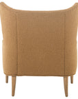 Copenhagen Amber Fabric with Toasted Parawood | Marlow Wing Chair | Valley Ridge Furniture