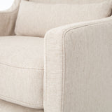 Jette Linen Fabric | Swivel Wing Chair | Valley Ridge Furniture