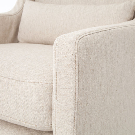 Jette Linen Fabric | Swivel Wing Chair | Valley Ridge Furniture