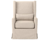 Jette Linen Fabric | Swivel Wing Chair | Valley Ridge Furniture