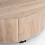 Ashen Walnut with Iron | Hudson Round Coffee Table | Valley Ridge Furniture