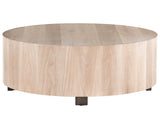Ashen Walnut with Iron | Hudson Round Coffee Table | Valley Ridge Furniture