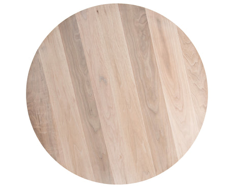 Ashen Walnut with Iron | Hudson Round Coffee Table | Valley Ridge Furniture