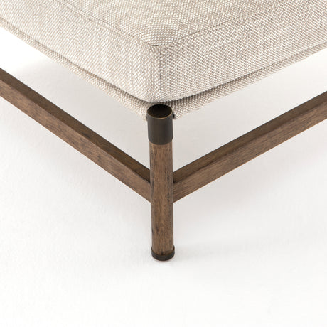 Gable Taupe Fabric & Distressed Natural Parawood with Aged Bronze Iron | Memphis Chair | Valley Ridge Furniture