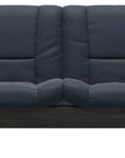 Paloma Leather Oxford Blue and Grey Base | Stressless Buckingham 2-Seater Low Back Sofa | Valley Ridge Furniture